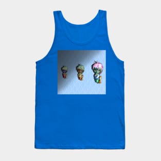 three thinking dark elves with cats Tank Top